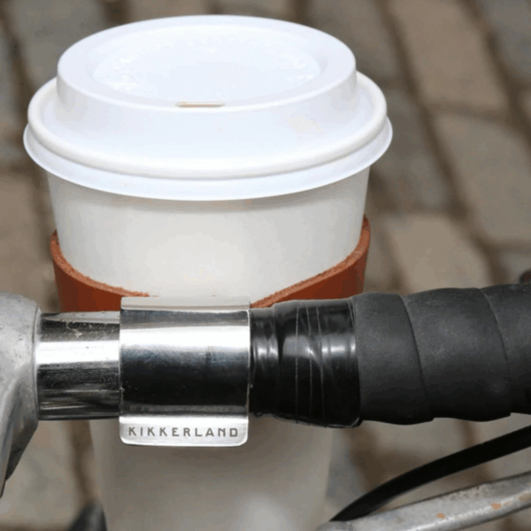 Porte-gobelet pour vélo en cuir (1) Porte-gobelet en cuir